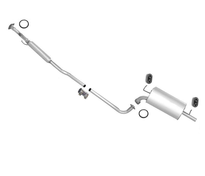 Sistema de escape con resonador medio y silenciador para Toyota Camry 97-01 2.2L 4 cilindros