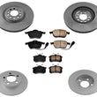 For 00-06 Audi TT 1.8L  Front Wheel Drive Front 312MM & Rear Rotors & Brake Pads