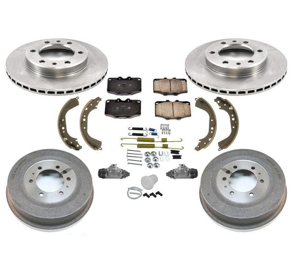 Rotors Drums Pads Shoes Spring Kit Wheel Cylinders for Toyota Landcruiser 81-89