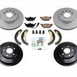 280MM Front Rotors Rear Drums Brake Pads for VW 11-12 Jetta 2.0L 4 Door Sedan