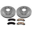 Rear Rotors Ceramic Brake for Chevrolet Express 2500 6 Stud 7300LB GVW 2003-2005