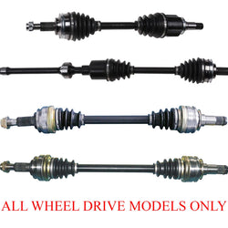 Front & Rear CV Drive Axles Fits for 09-13 LEXUS IS250 All Wheel Drive