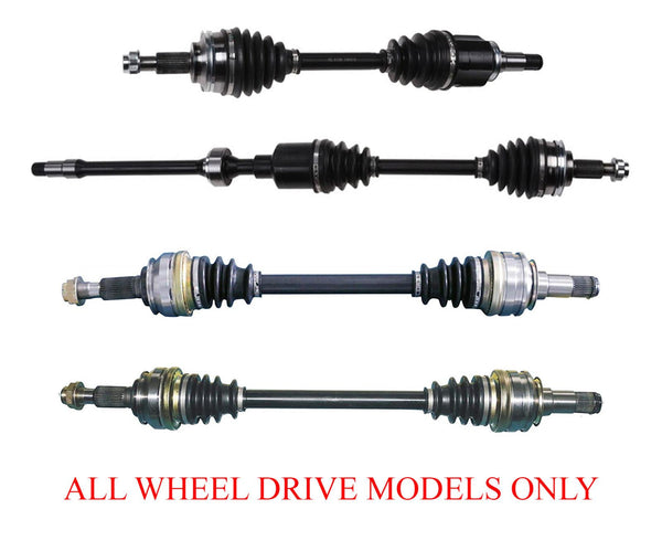 Front & Rear CV Drive Axles Fits for 09-13 LEXUS IS250 All Wheel Drive