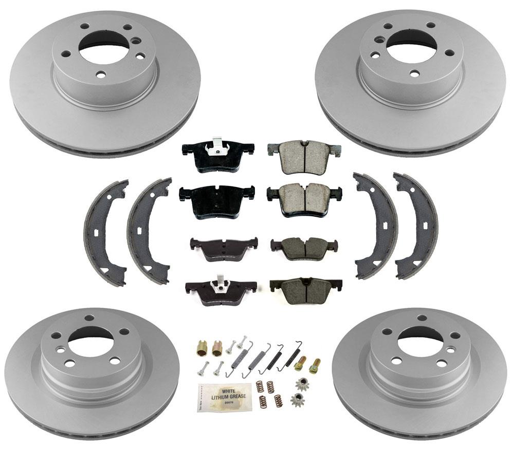 Kit de 8 almohadillas de cerámica para rotores para BMW 228i xDrive AWD 15-16 sin pinza azul