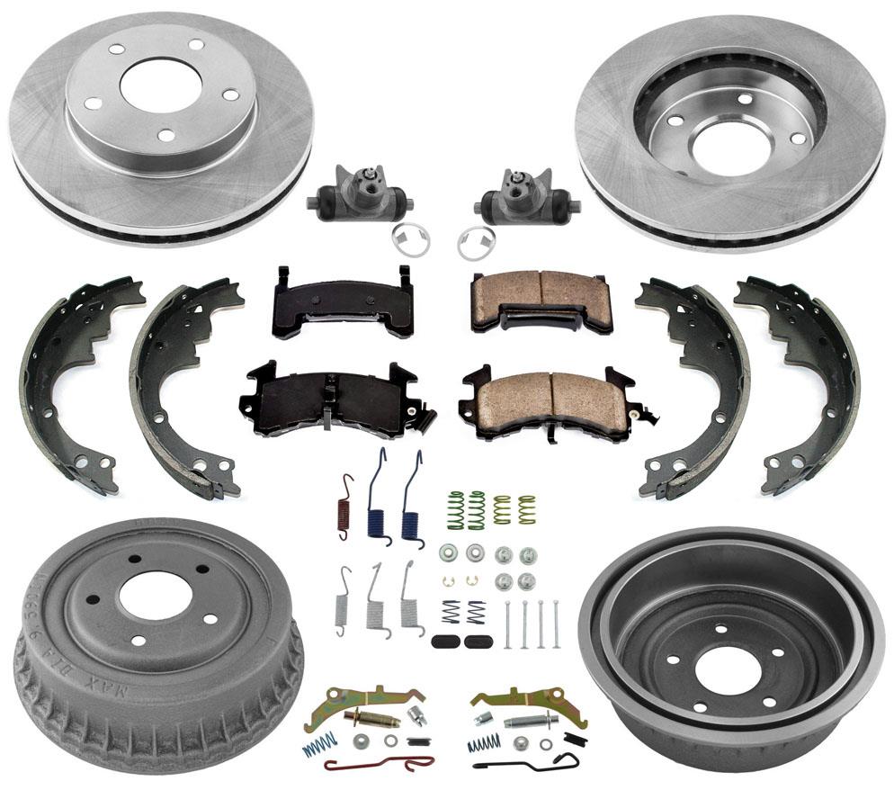 Tracción en las 4 ruedas para Chevrolet Blazer S10, pastillas de freno, tambores, zapatos, 11 piezas 88-91
