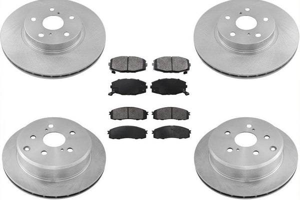 Pastillas de freno de rotores de freno delantero y trasero 100% nuevas para Toyota Supra 1986-1991