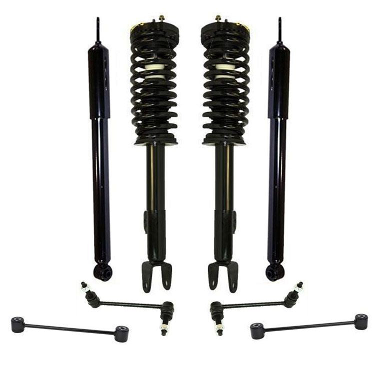 Resortes de resorte, amortiguadores, enlaces de barra estabilizadora para Dodge Charger V8, tracción trasera 06-10