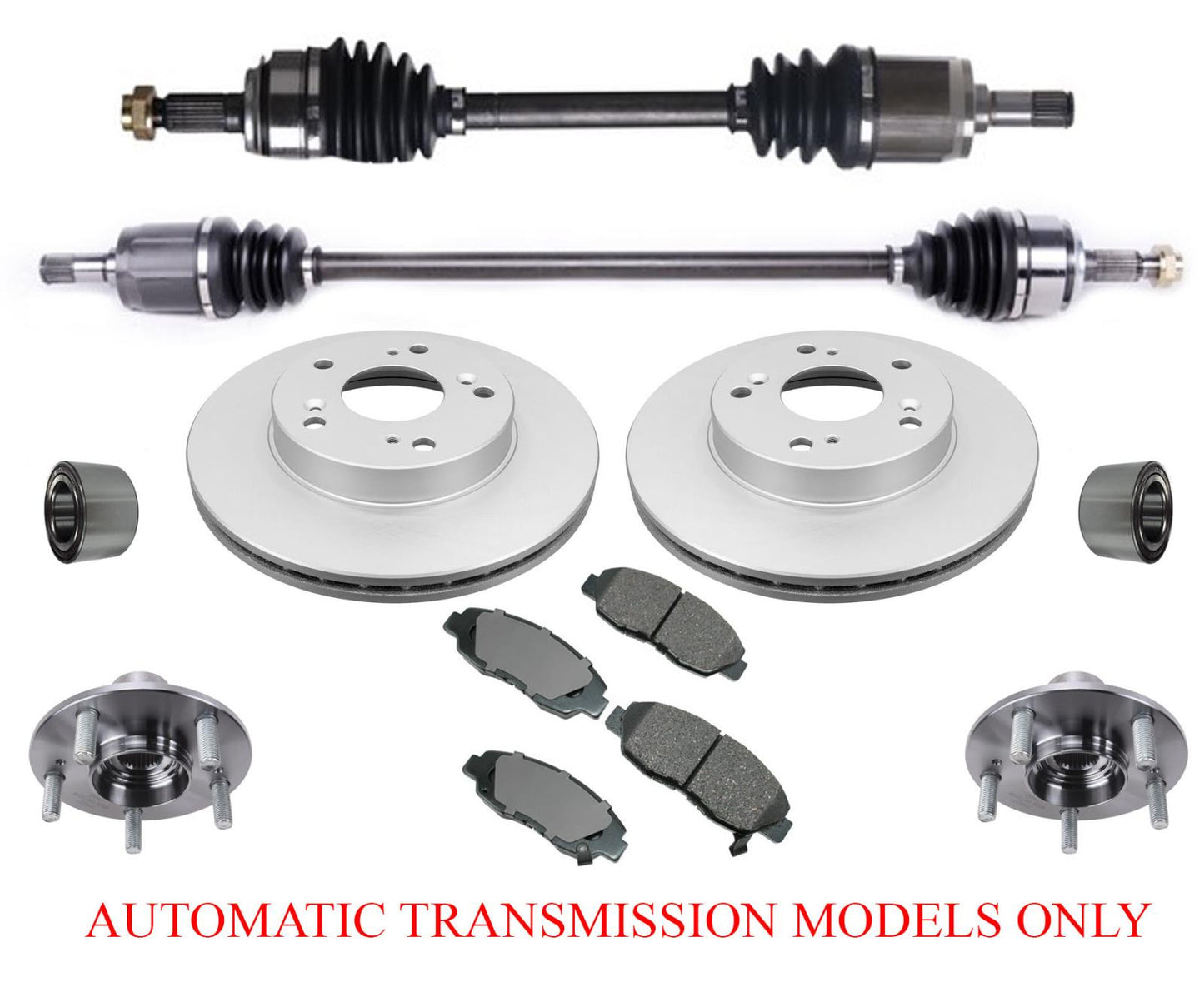 Ejes, bujes, cojinetes, rotores y almohadillas para transmisión automática Civic 1.8L 06-11