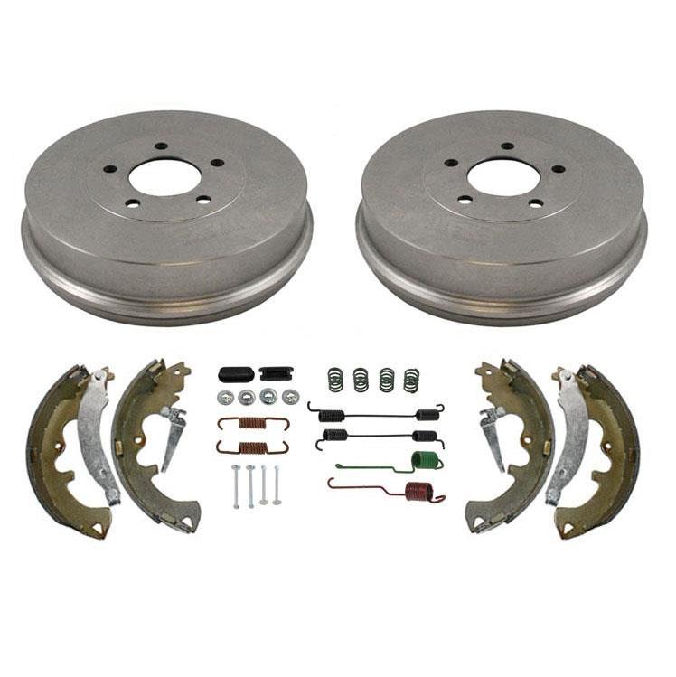 Tambores de freno trasero, zapatas de freno y juego de resortes de freno para FORD ESCAPE 2008-2012, 7 piezas