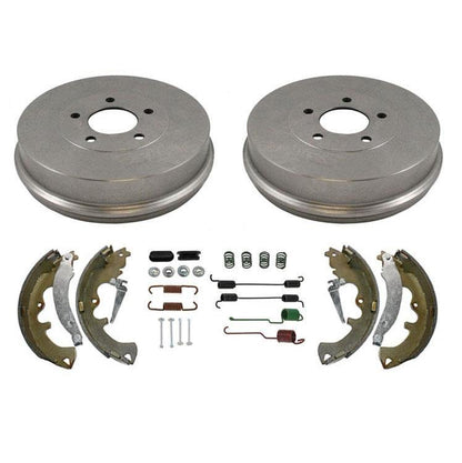 Tambores de freno trasero, zapatas de freno y juego de resortes de freno para FORD ESCAPE 2008-2012, 7 piezas