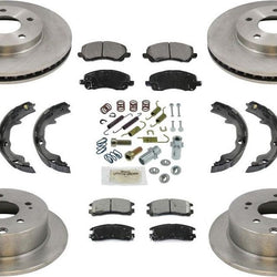 Kit de resorte de pastillas de freno de rotores de freno 100% nuevos para Mitsubishi Galant 2.4L 08-12