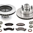 100% New Front Brake Rotors & Pads W/ Bearings 9pc Kit for Ford Van E150 87-93