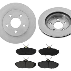 Rear Brake Rotors & Pads Fits 93-98 Lincoln Mark VIII 93-97 Thunderbird Cougar