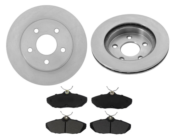 Rear Brake Rotors & Pads Fits 93-98 Lincoln Mark VIII 93-97 Thunderbird Cougar