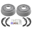 Rear Brake Drums & Brake Shoes for Ford F150 with 5 Studs 1997-1999