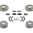 Rotors Drums Pads Shoes Spring Kit For Ford F150 4 Wheel Drive & 5 Studs 1997-99