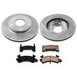 Front Rotors Ceramic Brake Pads for Chevrolet Blazer S10 4 Wheel Drive 1988-1997