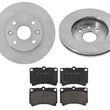 Front Disc Brake Rotors Rotors & Ceramic Brake Pads for Kia Rio 2000-2002