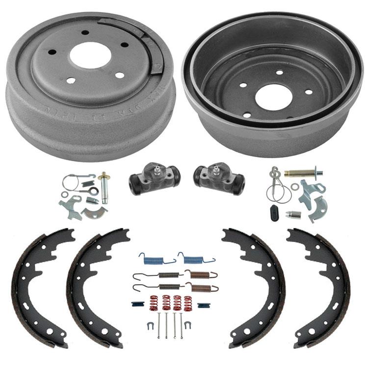 Tambores traseros de 11 ", zapatos, cilindros de rueda, resortes, 8 piezas para Ford F150 77-86