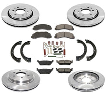 Rotores de freno Pastillas de freno Zapatas de estacionamiento Kit de resorte para Ford Expedition 2018-2020