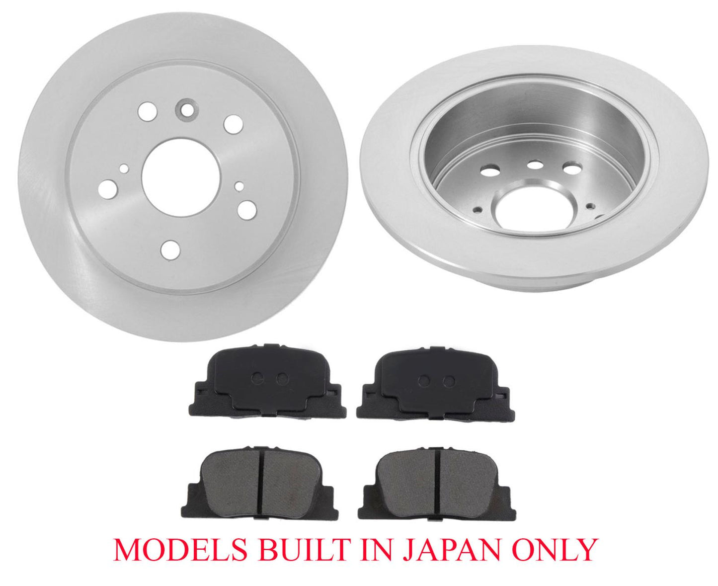Rotores traseros y pastillas de freno para modelos Toyota Camry V6 3.0L integrados en Japón 00-01