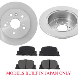 Rotores traseros y pastillas de freno para modelos Toyota Camry V6 3.0L integrados en Japón 00-01