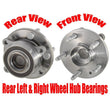 Rodamientos de cubo de rueda trasera izquierda y derecha para Ford Edge 11-14 Flex 09-18