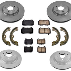 12 3/4 Inch Brembo Style Rotors Brake Pads for Nissan 350Z 03-09 for G35 03-04