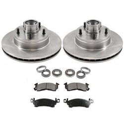 Front 11 Inch Rotor & Pads Kit Bearings 5542 Disc Brake Rotor for GMC Cars