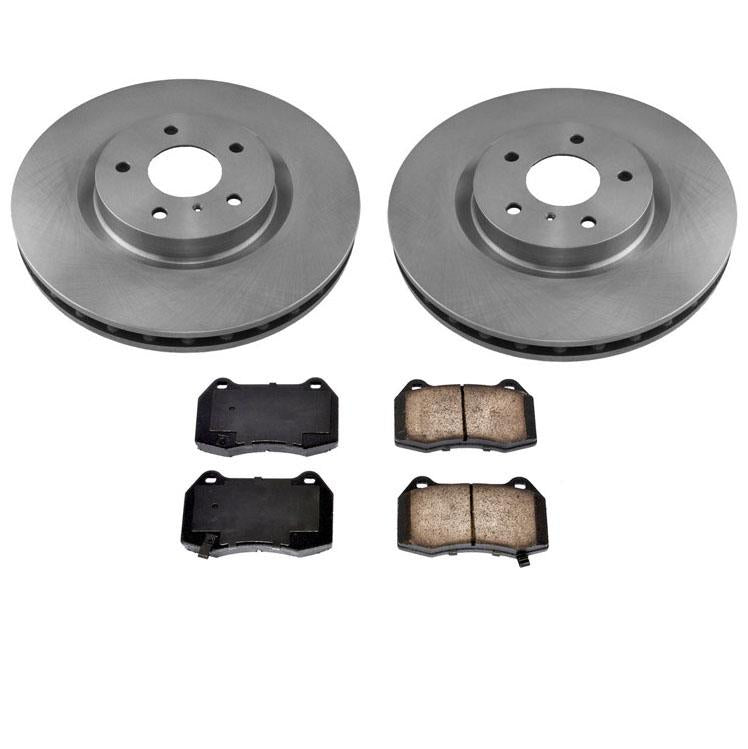 Pastillas de freno de rotores delanteros estilo Brembo de 12 3/4" para Nissan 350Z 03-09 para G35 03-04