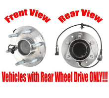 Front Wheel Hub Bearings Rear Wheel Drive for GMC Silverado 1500 RWD 14-18