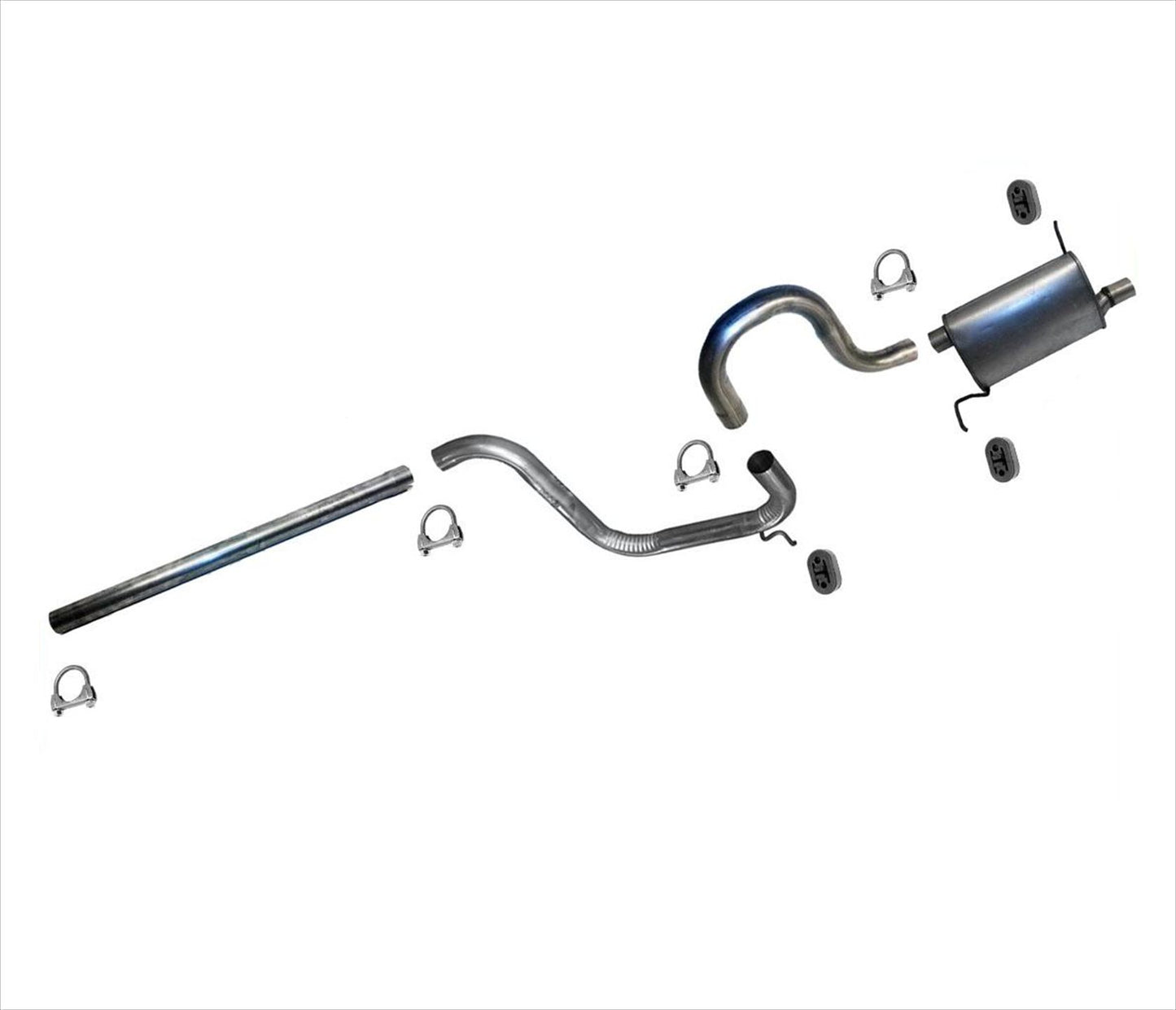 El sistema de tubo de escape silenciador se adapta a Chrysler PT Cruiser 2.4L 01-10 sin Turbo