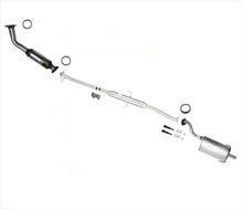 Convertidor catalítico delantero, silenciador trasero con resonador medio para Honda CR-V 2002-2004