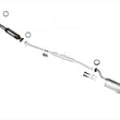 Front Catalytic Converter Middle Resonator Rear Muffler For Honda CR-V 2002-2004