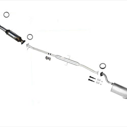 Front Catalytic Converter Middle Resonator Rear Muffler For Honda CR-V 2002-2004
