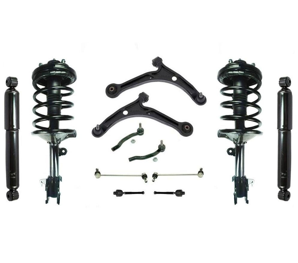 Front Struts Rear Shocks Lower Control Arms Tie Rods For Honda Pilot 2003-2005