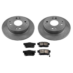 Rotores de freno de disco trasero y pastillas de freno para Honda Accord 1991-1997