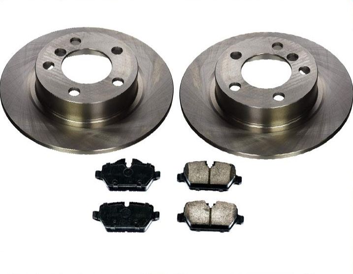 3pc REAR Rotors & Brake Pads for Mini Cooper Countryman 11-16 No John Cooper