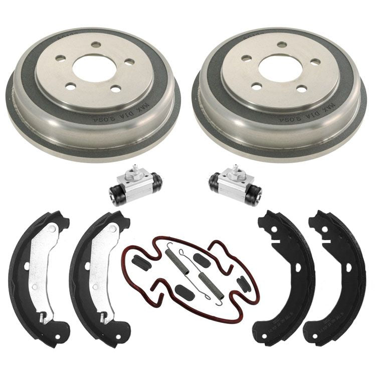 Rear 5 Lug Drums Shoes Wheel Cylinders Spring Kit for Chevrolet Cobalt HHR 06-08