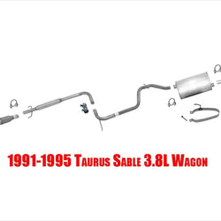 1991-1995 Taurus Sable 3.8L Wagon Muffler Exhaust System