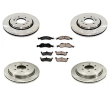 Rotores de freno de disco y pastillas de freno de cerámica, 6 piezas para Ford Expedition 2010-2017