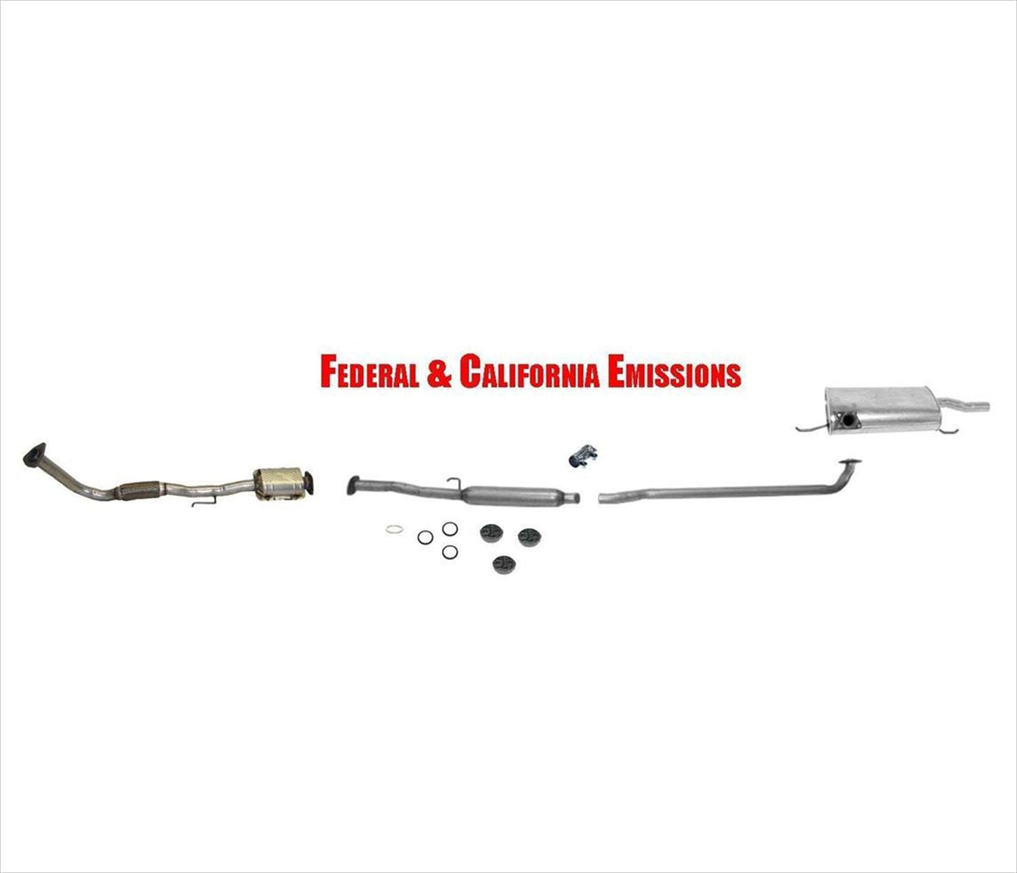 Silenciador de tubo flexible convertidor de escape para Toyota Camry 2.2L 94-96 sedán de 4 puertas