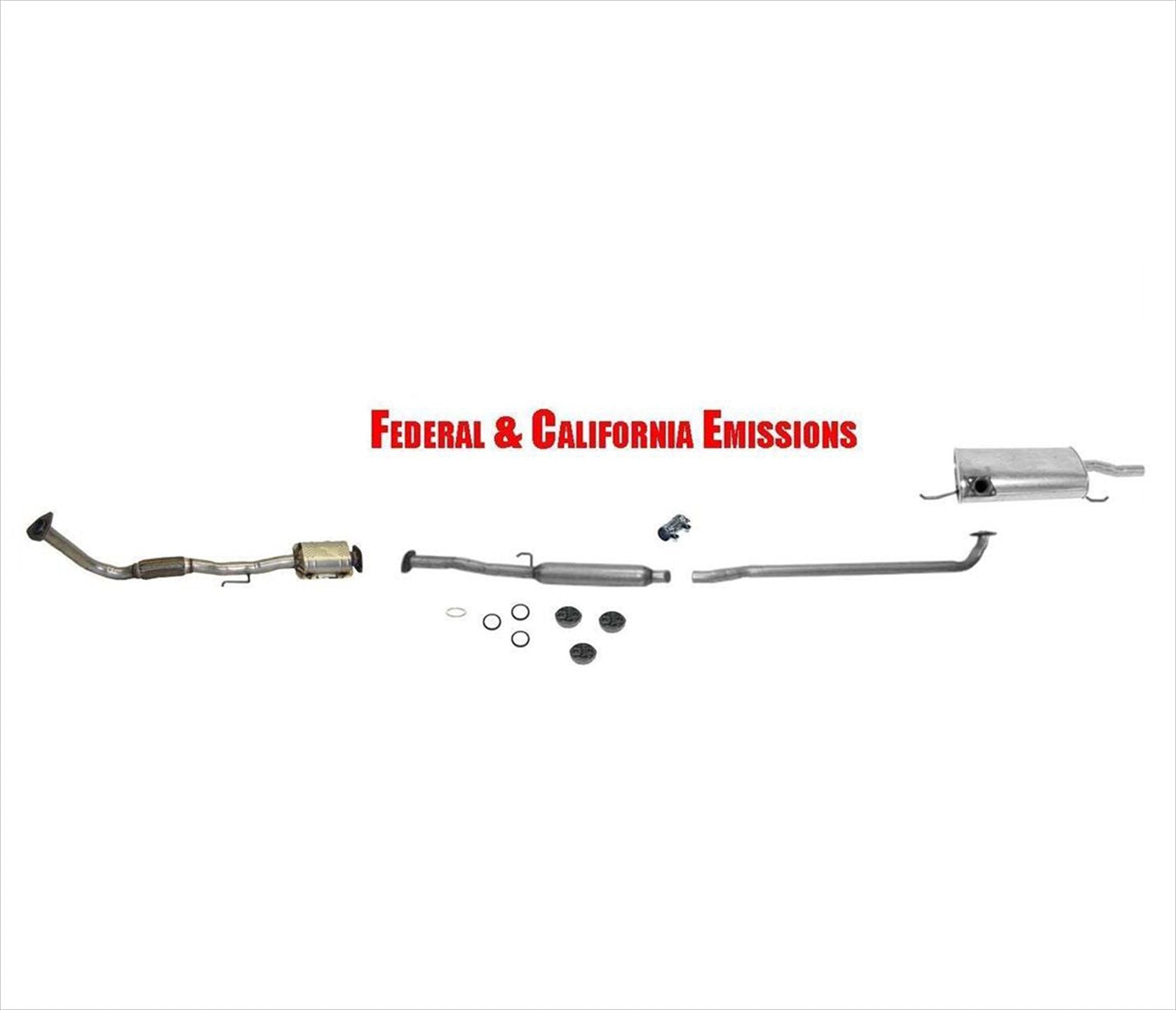 Silenciador de tubo flexible convertidor de escape para Toyota Camry 2.2L 94-96 sedán de 4 puertas