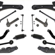 Front & Rear Chassis Kit Control Arms Tie Rods Links Fits 2007-15 Compass 16Pcs