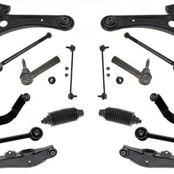 Front & Rear Chassis Kit Control Arms Tie Rods Links Fits 2007-15 Compass 16Pcs
