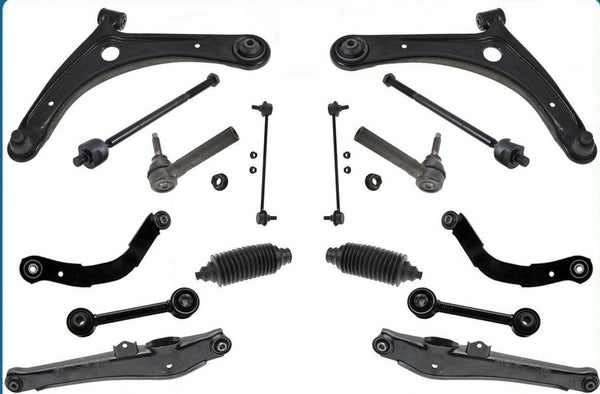 Front & Rear Chassis Kit Control Arms Tie Rods Links Fits 2007-15 Compass 16Pcs