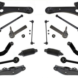 Front & Rear Chassis Kit Control Arms Tie Rods Links for 07-15 Compass 16Pcs