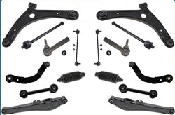 Front & Rear Chassis Kit Control Arms Tie Rods Links for 07-15 Compass 16Pcs