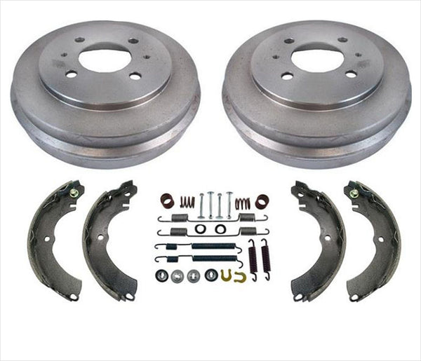 For 02-07 Mitsubishi 14Inch Rim Lancer ES SE Brake Drums & Shoes & Brake Springs