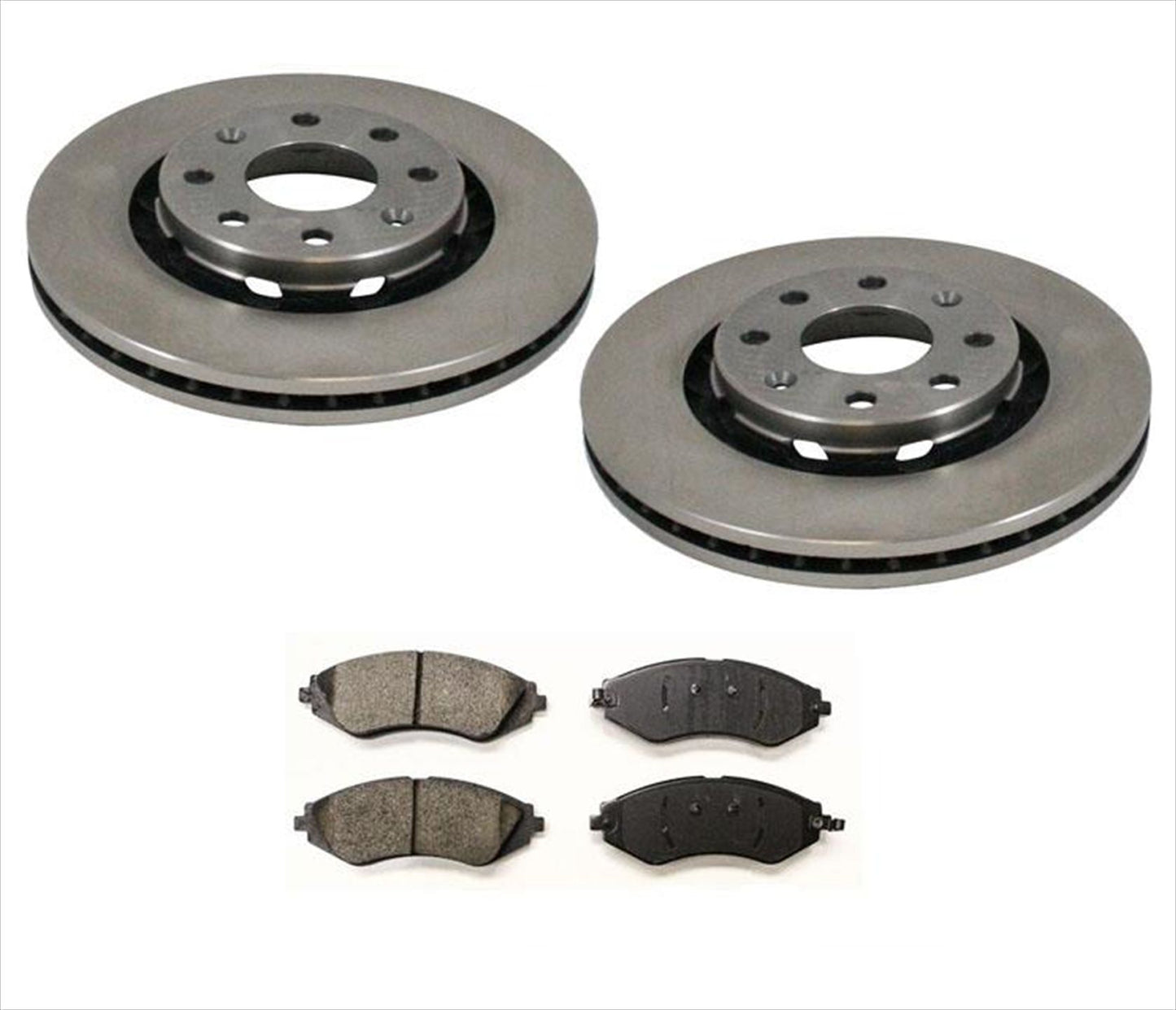 Para 04-11 Aveo / 06-11 Aveo 5 Pontiac G3 (2) rotores de freno delantero y almohadilla de cerámica